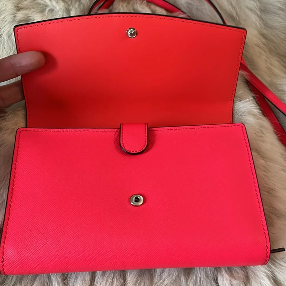 KATE SPADE Hot Pink Leather Crossbody